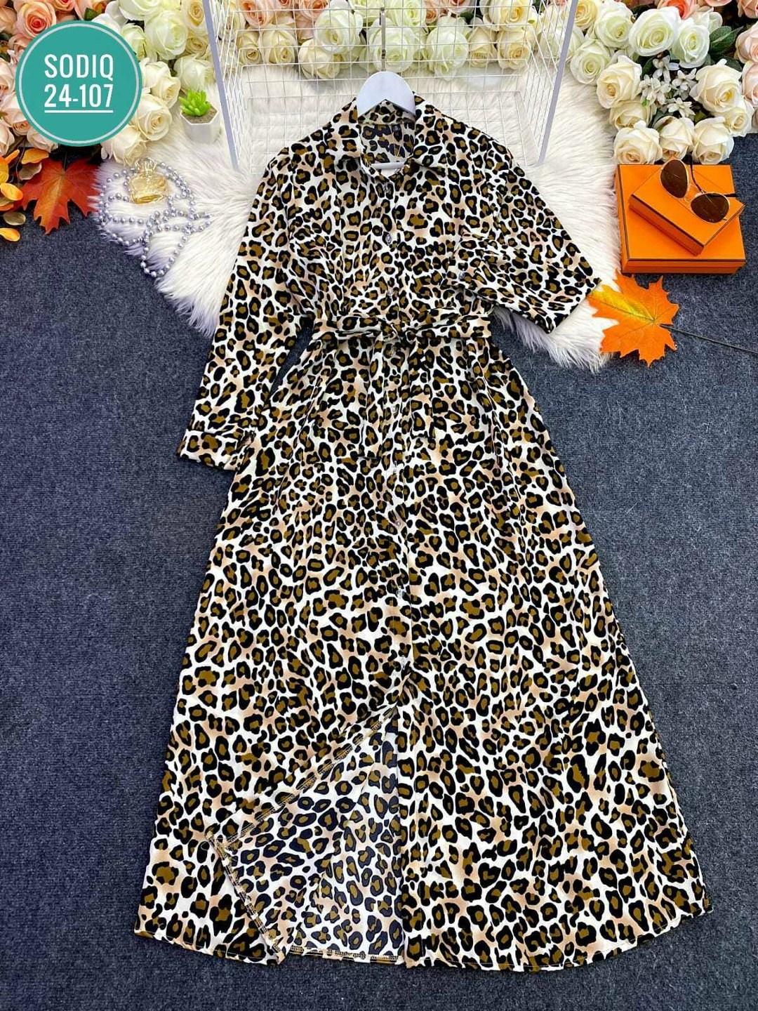 shein clasi платье-рубашка с леопардовым принтом с разрезом поясом,платье-рубашка с леопардовым принтом с разрезом поясом,леопардовое платье,платье с леопардовым принтом,платье принт леопард