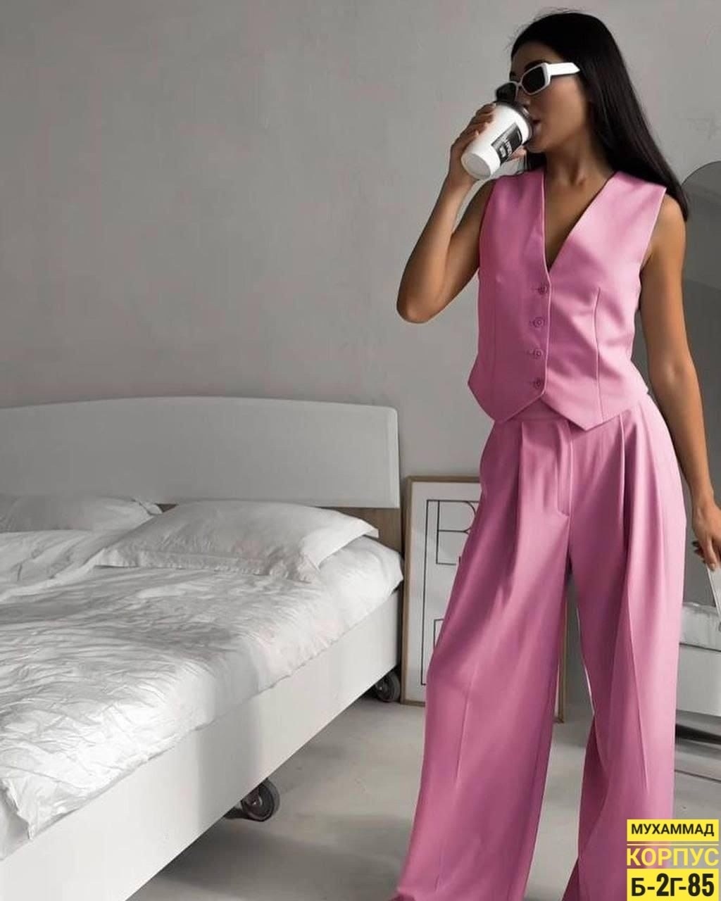 женский костюм с брюками и жилеткой,брючный костюм 48-60,брючный костюм жилет и брюки,женские костюмы,костюм с жилетом брючный женский