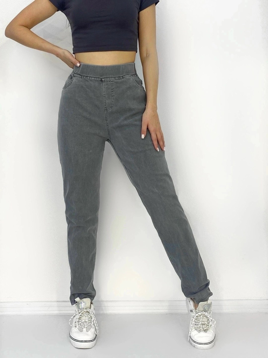 джеггинсы брюки,джинсы женские,джинсы баллоны женские,джинсы женские серые,джинсы серый графит мом фит