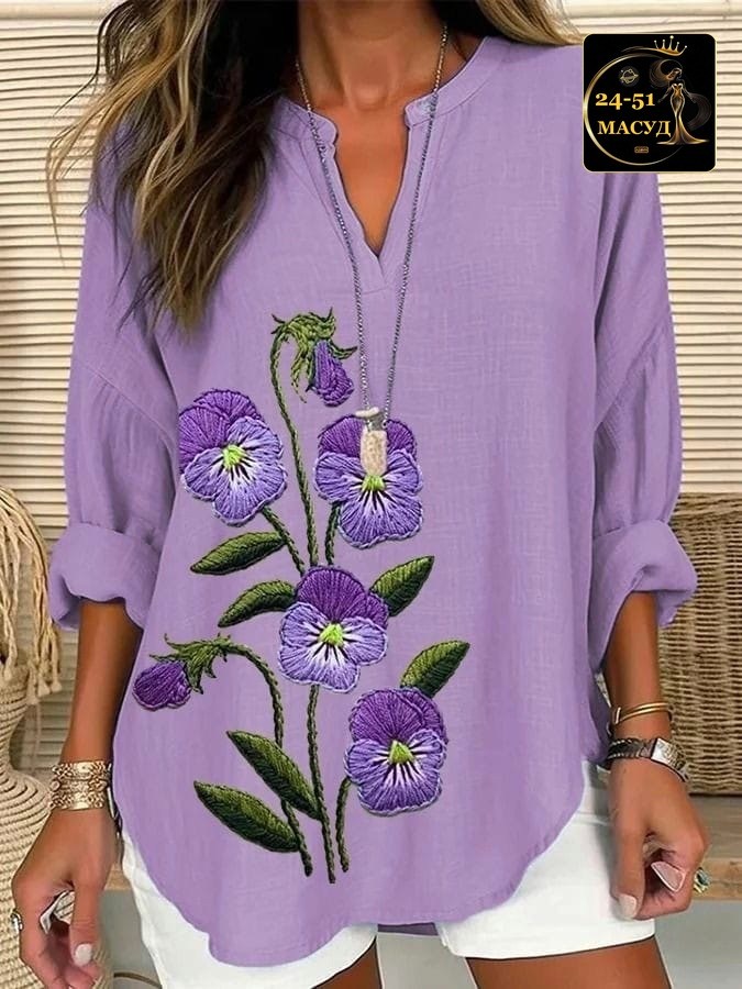 женская рубашка из хлопка и льна,рубашка женская,женская кофта фиолетовая,повседневная блузка,блузка женская