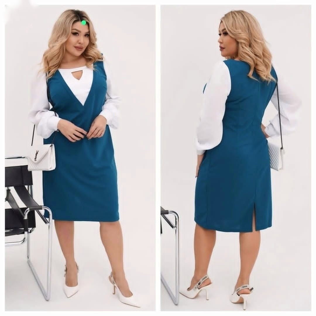 сарафан для полных женщин,сарафан для полных,сарафан классический,костюм с юбкой,костюм двойка