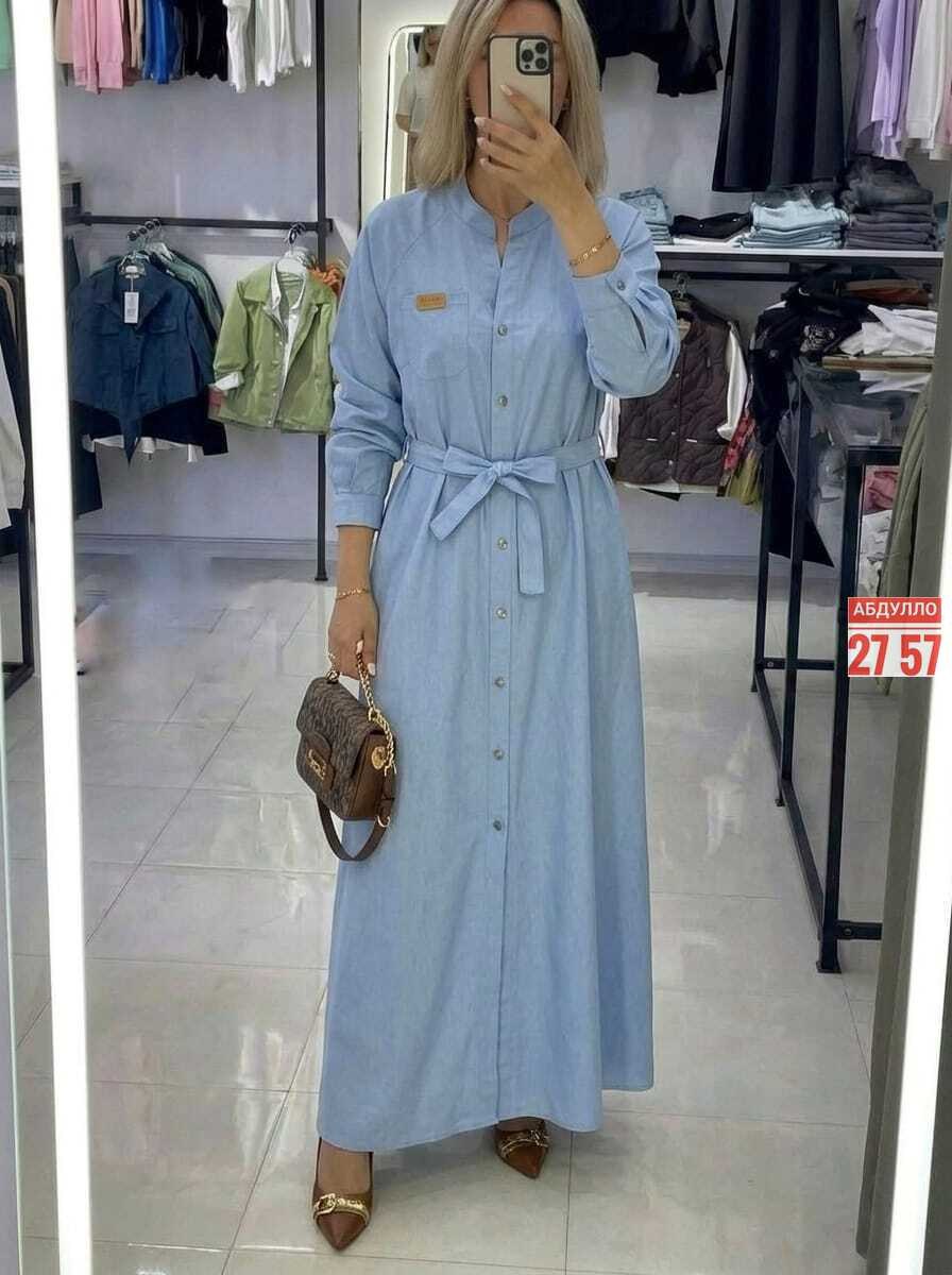 джинсовое платье,платье женское джинсовое,джинсовое платье миди,женские длинные платья,платье