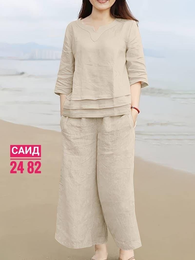 брюки льняные,костюм льняной,одежда для женщин,летняя одежда для женщин,брюки комплект