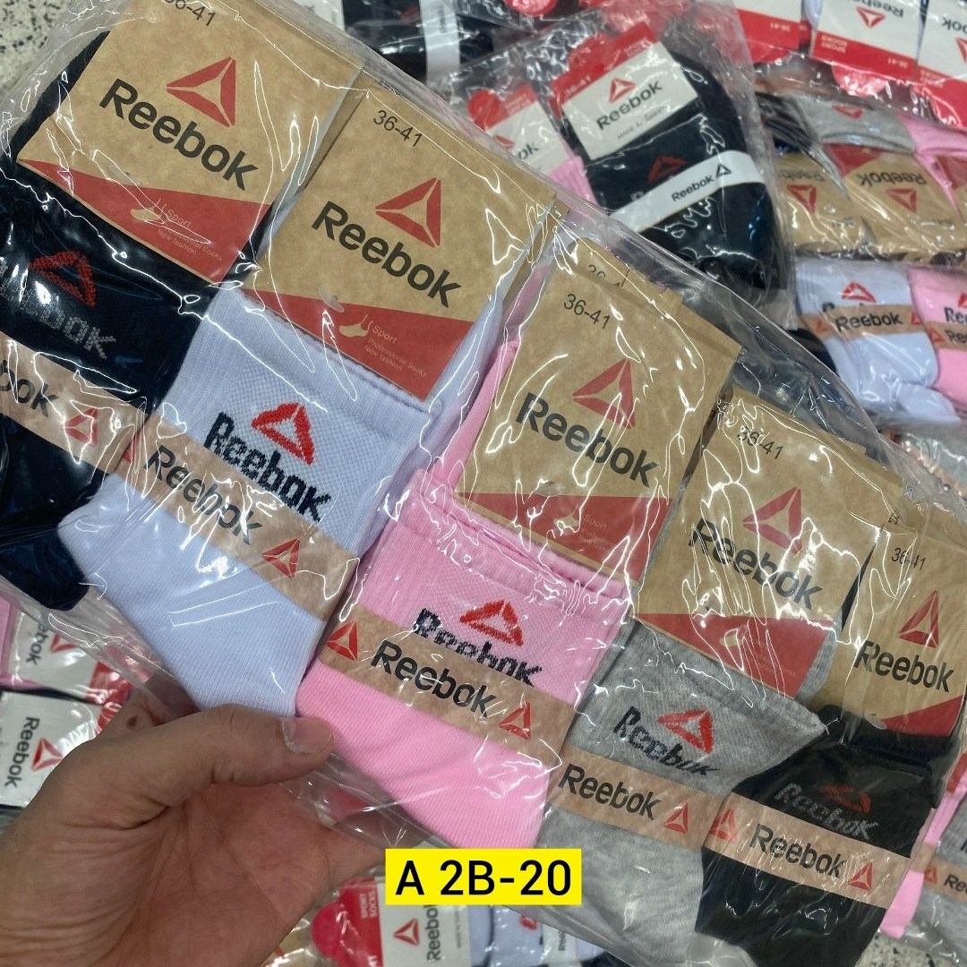 носки reebok,носки reebok средние,комплект носков reebok,носки спортивные женские,спортивные носки reebok