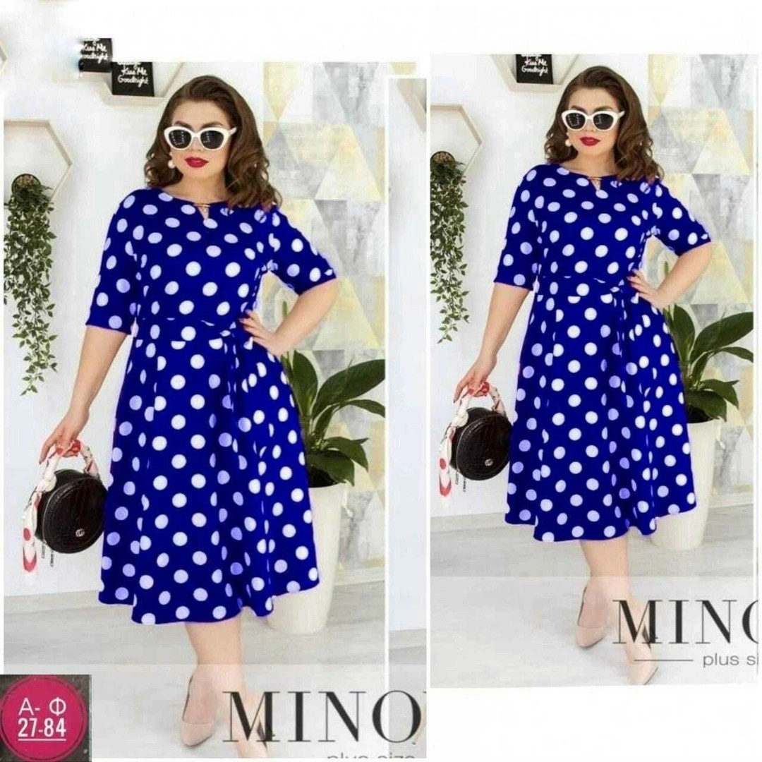 платье в горошек ,платье женское в горошек ,женские платья больших размеров,платье большие размеры,женское платье в горох