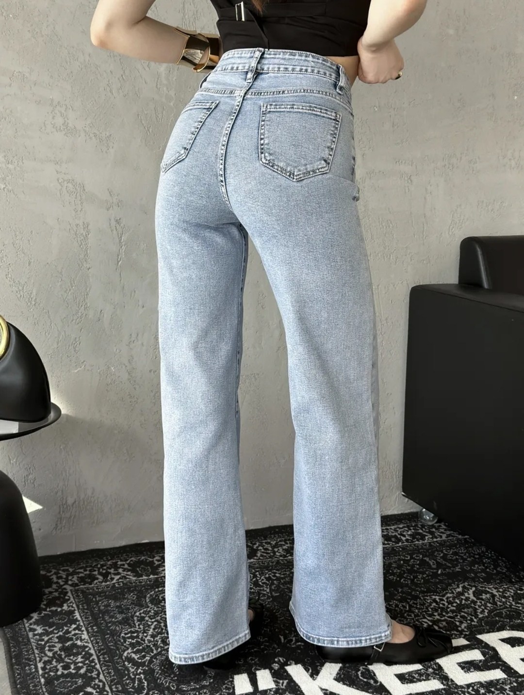 голубой джинсы широкие трубы клеш,женские джинсы,джинсы женские широкие,джинсы,широкие джинсы