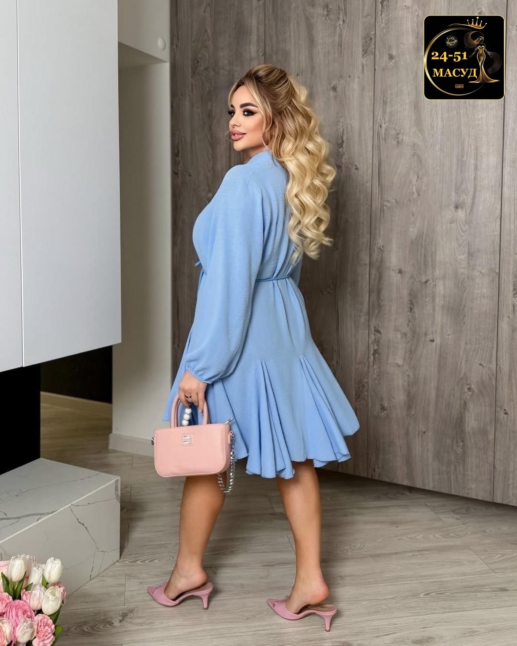 платье с поясом,платье,голубое платье,платье женской,платье стильное