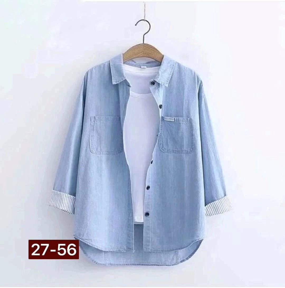 рубашка женская джинсовая,рубашка женская голубая,женская джинсовая рубашка с длинным рукавом,джинсовая рубашка женская 2026,рубашка с длинным рукавом джинсовая