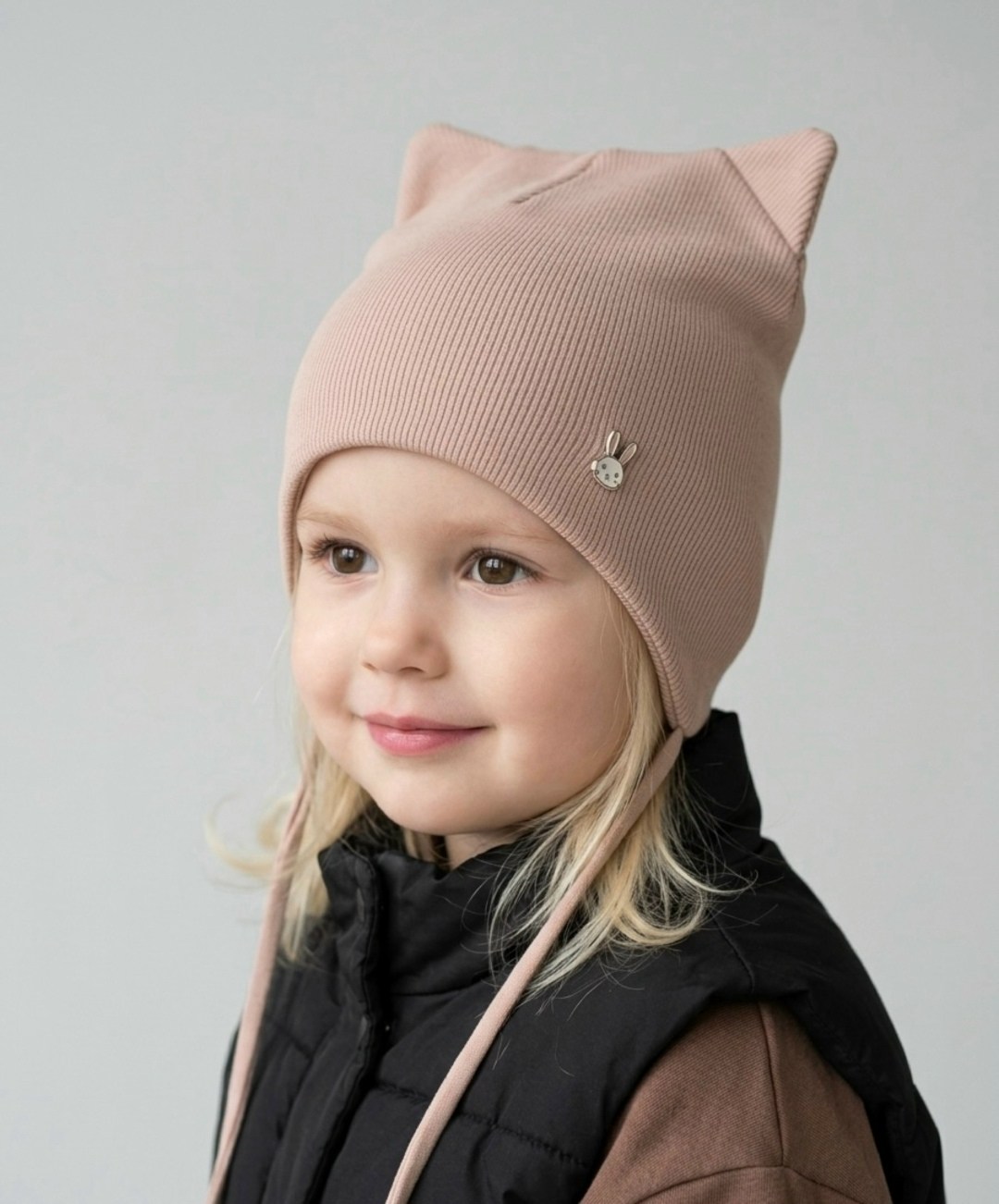 шапка для девочек,детская шапка,детская шапочка,шапка для девочки с завязками,шапка детская демисезонная
