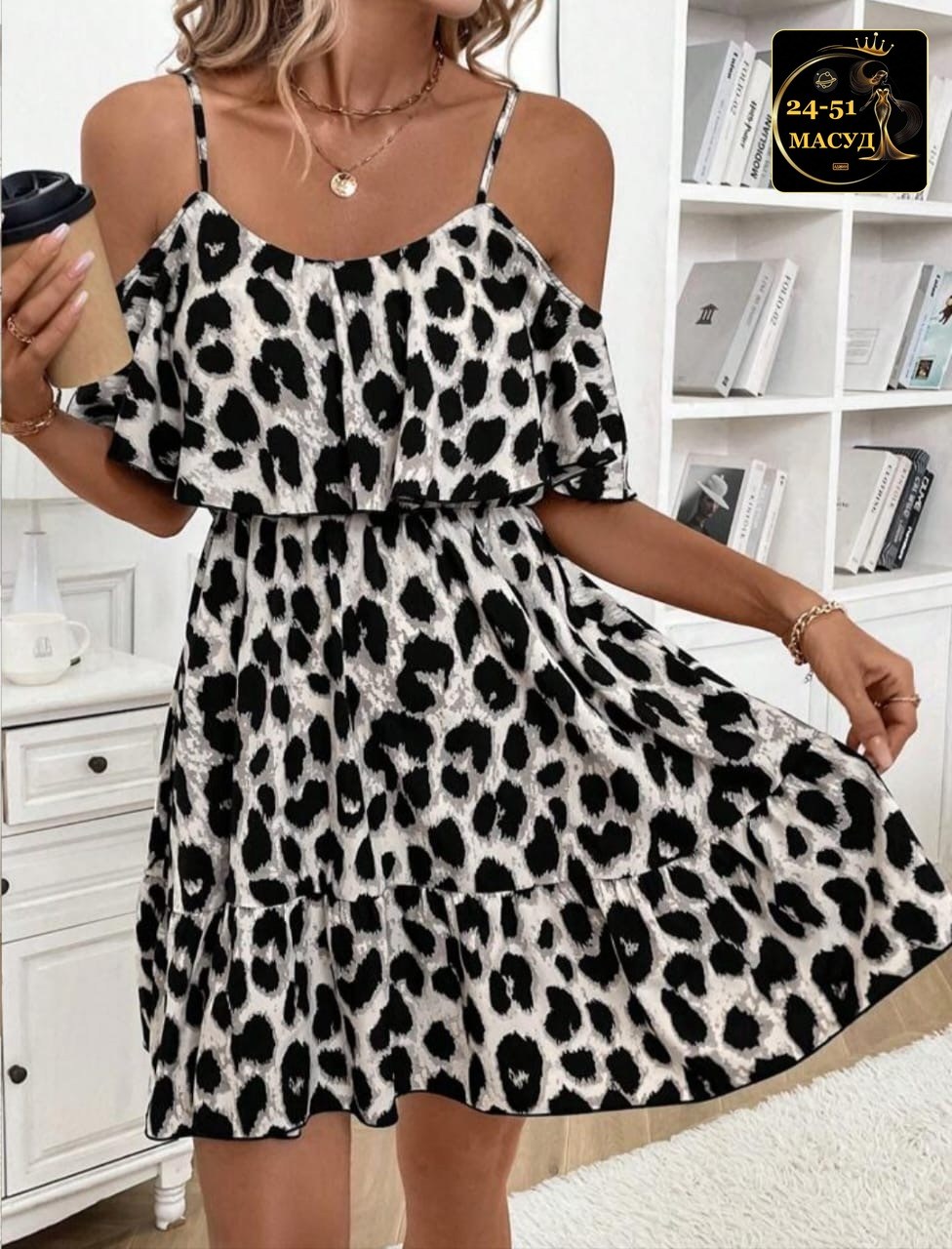 женское шифоновое платье с леопардовым принтом,платье леопардовое,платье с леопардовым принтом,платья женские модные,платья