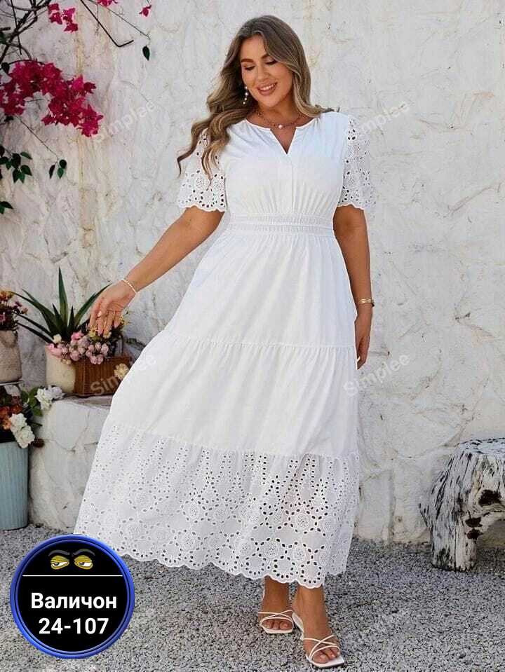 платье летнее больших размеров повседневное,платье женское белое,кружевное платье,платье летнее большие размеры,платье летнее