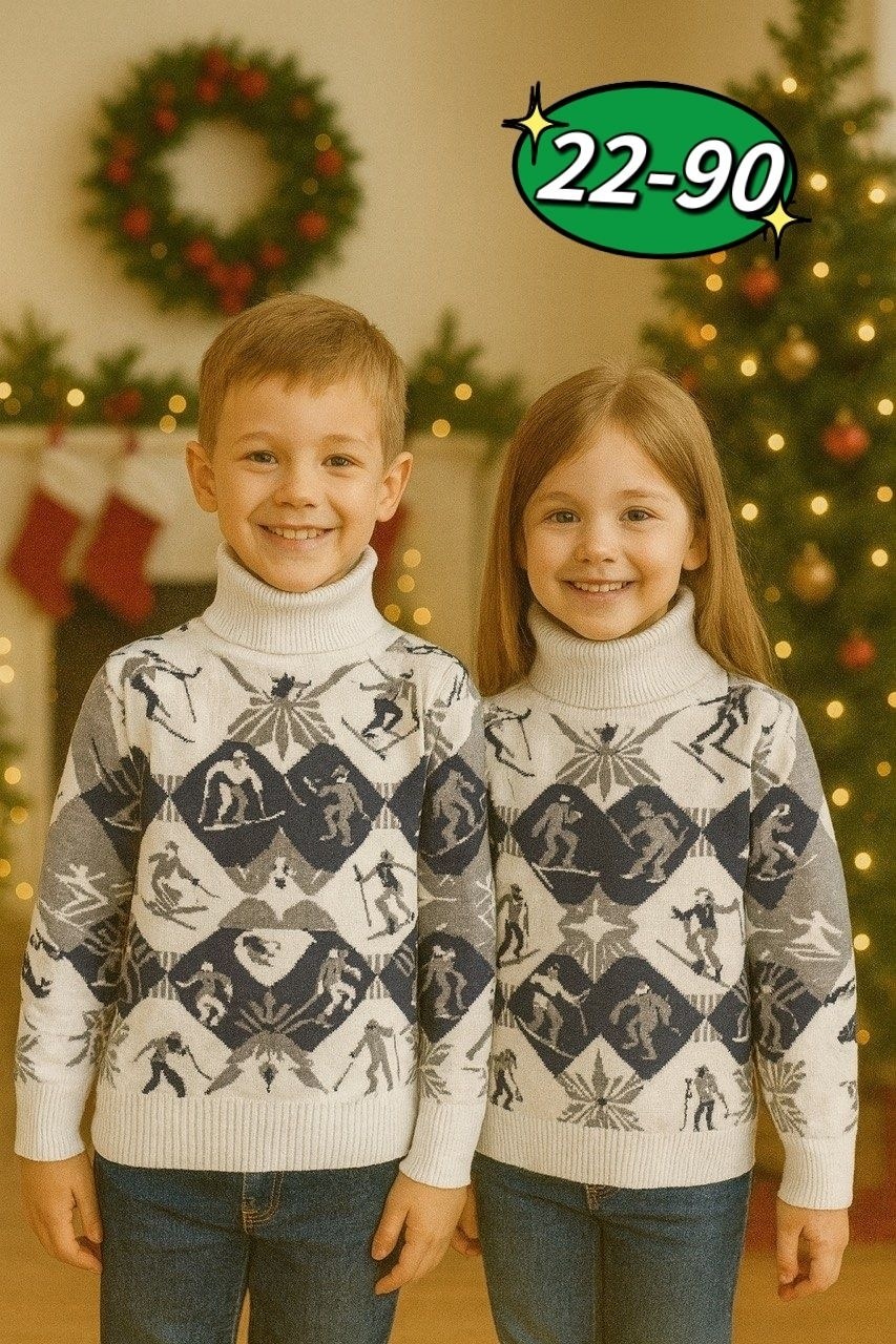 свитер детская,свитер детский с оленями,детский джемпер,свитер,свитера пуллтоник