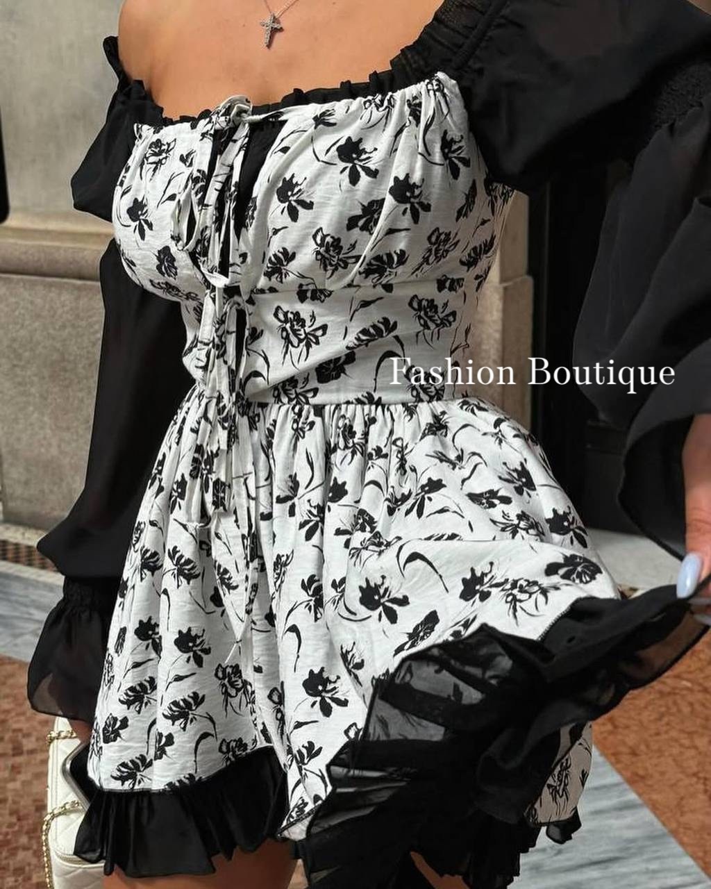 платье летнее,платье женской летнее,платье с открытыми плечам,платье с пышными рукавами,платье модное