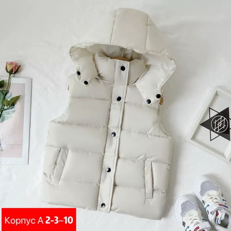 жилет с капюшоном,жилетка для девочки,жилет детский,теплый жилет,жилетка теплая