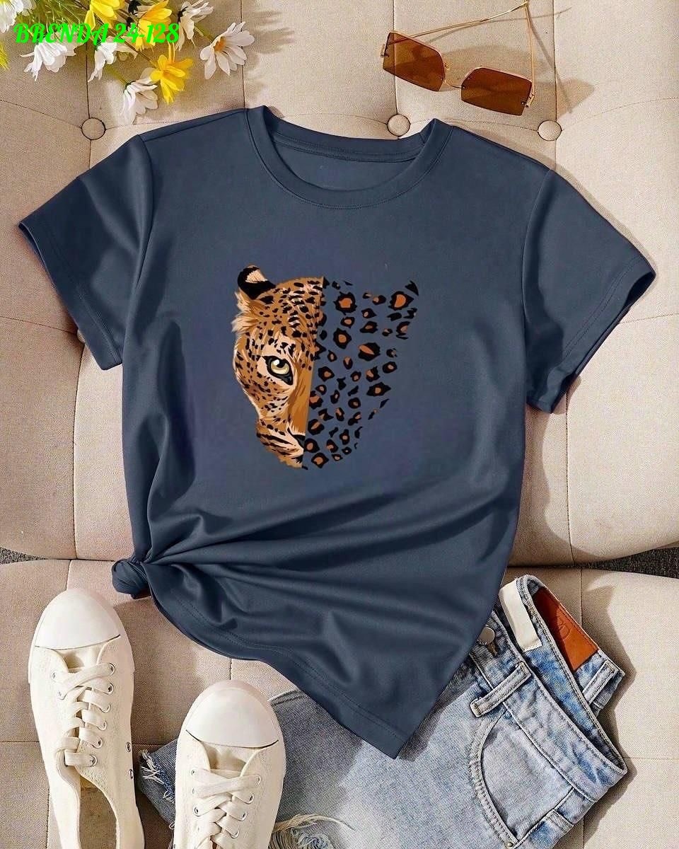 футболка с леопардом стильмакс цвет черный,футболка с леопардом стильмакс,футболка с леопардовым принтом,футболка с леопардом стильмакс 378718530,футболка с леопардом
