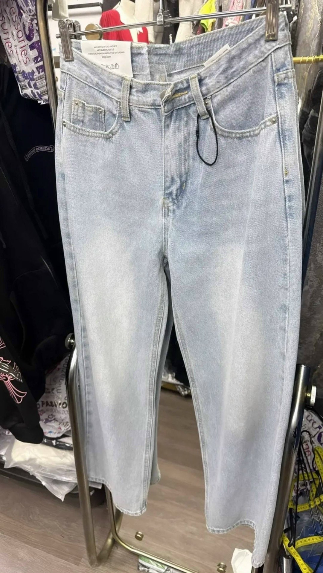 джинсы y2k с высокой посадкой рваные loliko,женские свободные прямые широкие рваные мешковатые джинсы y2k с высокой талией,джинсы женские широкие,женские джинсы с рваными дырками,джинсы женские с выре