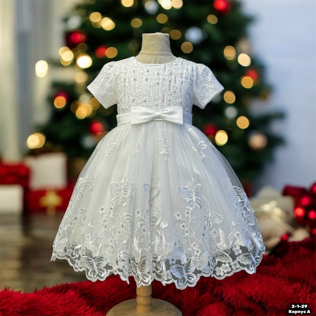 платье для девочки,платья для детей,платье нарядное,белое платье для девочки,платье для крещения