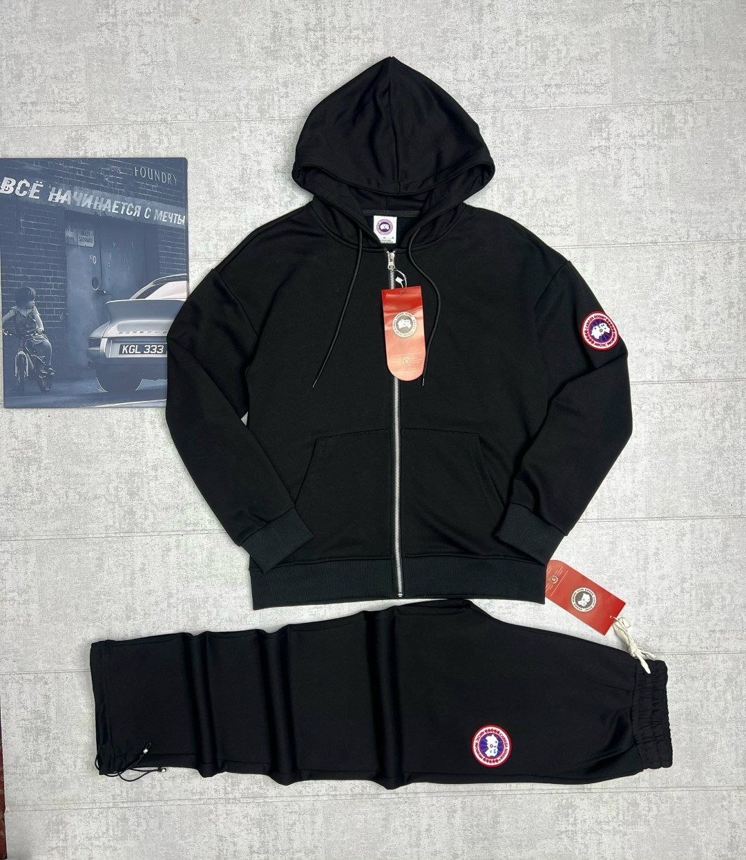 canada goose худи,толстовка,мужская толстовка,толстовки худи,серая толстовка