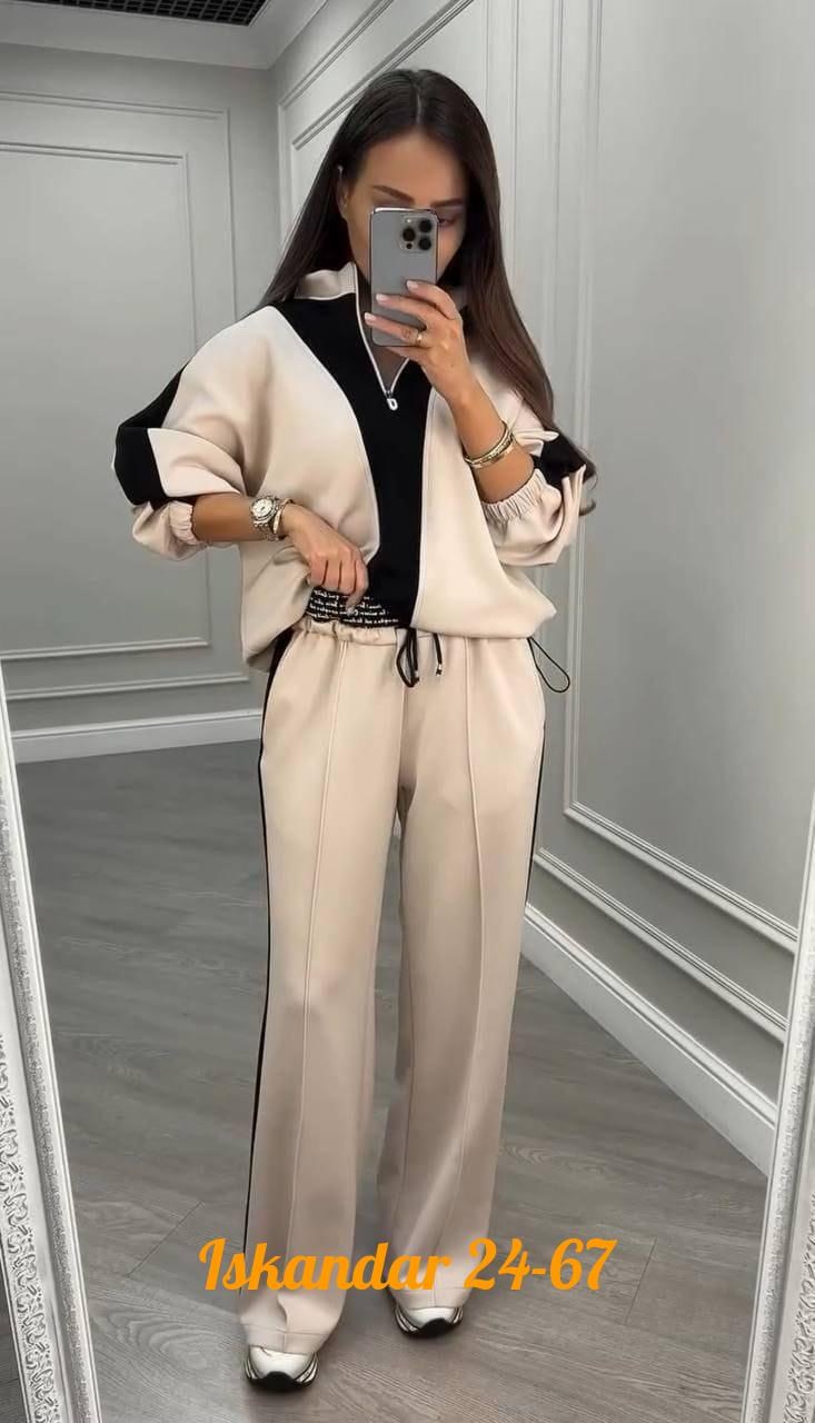 костюм двойка женская,костюм двойка,женский костюм двойка ткань креп,костюм спорт шик alexia m 488669952,костюм спортивный женский