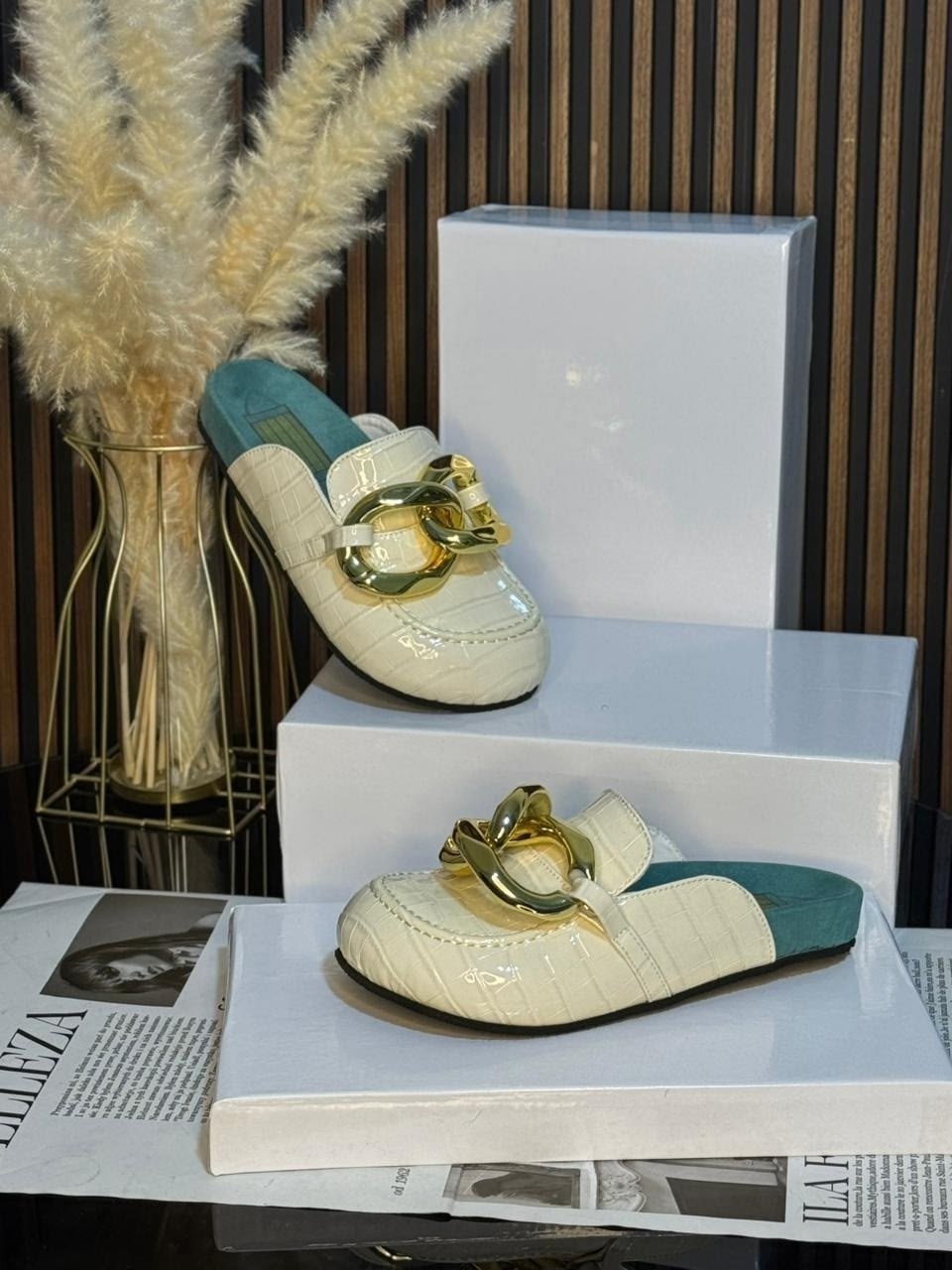 ,шлепанцы женские,кожаные мюли,шлепки с цепью,сабо мюли