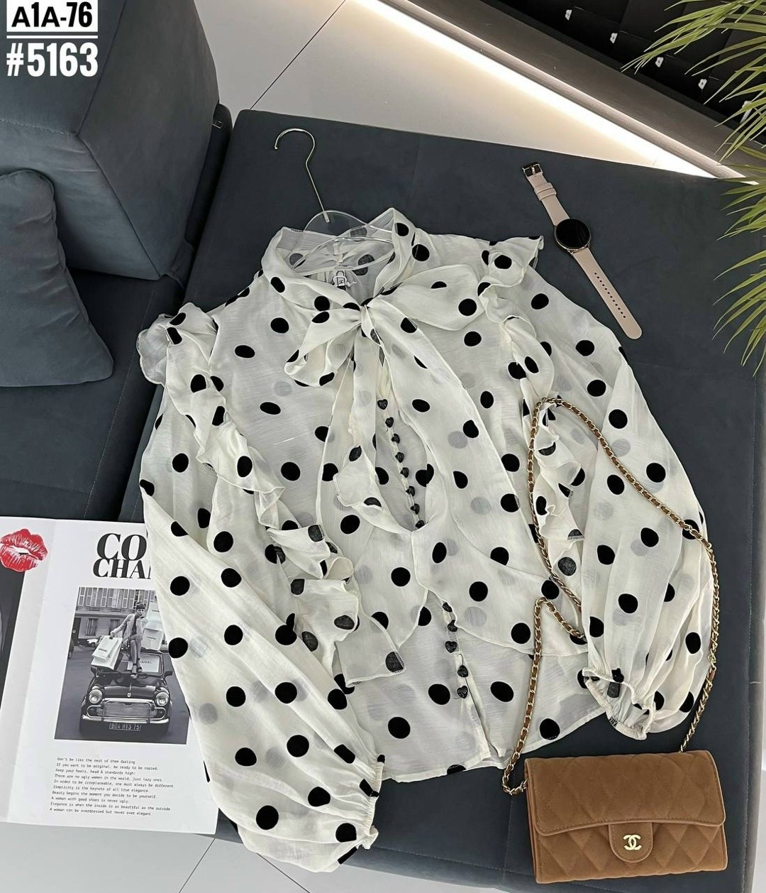 шифоновая блузка в горошек,блузка в горошек,рубашка женская с длинным рукавом ретро блузка в горошек с завязкой и бантом,блузка женская шифоновая,блузка с оборками