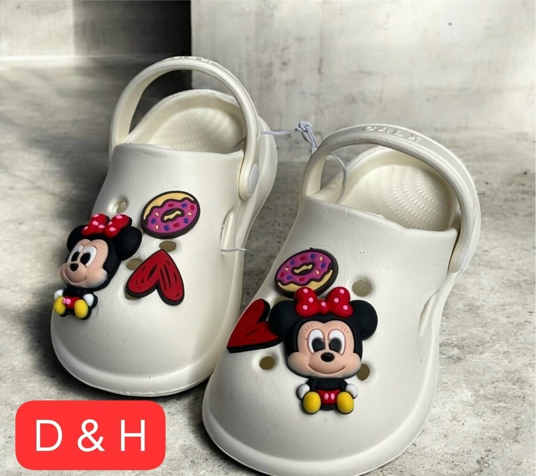 детские шлепанцы,,кроксы с микки маусом,детские кроксы,сандалии детские