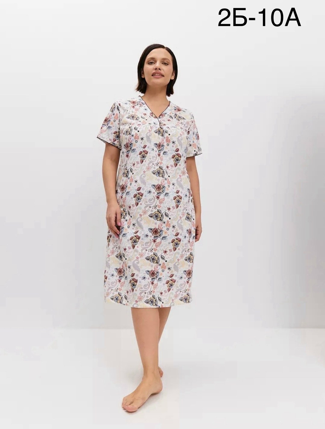 ночная сорочка трикотажная хлопок mironia,ночная сорочка mironia,ночная сорочка трикотажная хлопок,женская ночная сорочка,ночная сорочка