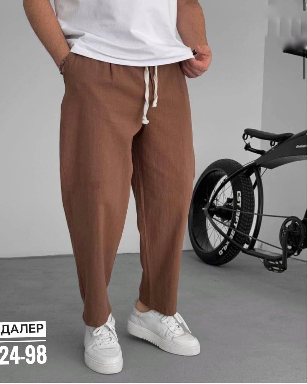 брюки льняные мужские,штаны льняные мужские,штаны белые,летние брюки мужские,мужские брюки