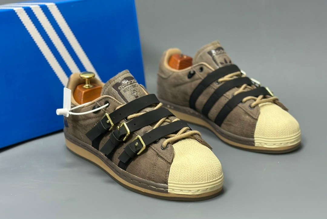 кроссовки adidas superstar,кроссовки adidas superstar rabbit hole brown,,кроссовки melting sadness x originals superstar karoro hole adidas коричневый,кроссовки adidas