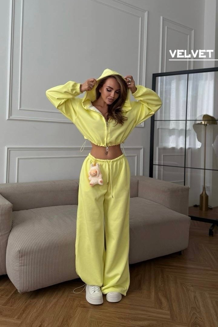 костюм на флисе,женский костюм на флисе,спортивные костюм,трикотажные костюмы,костюм спортивный со штанами палаццо и зип худи micca 362768683