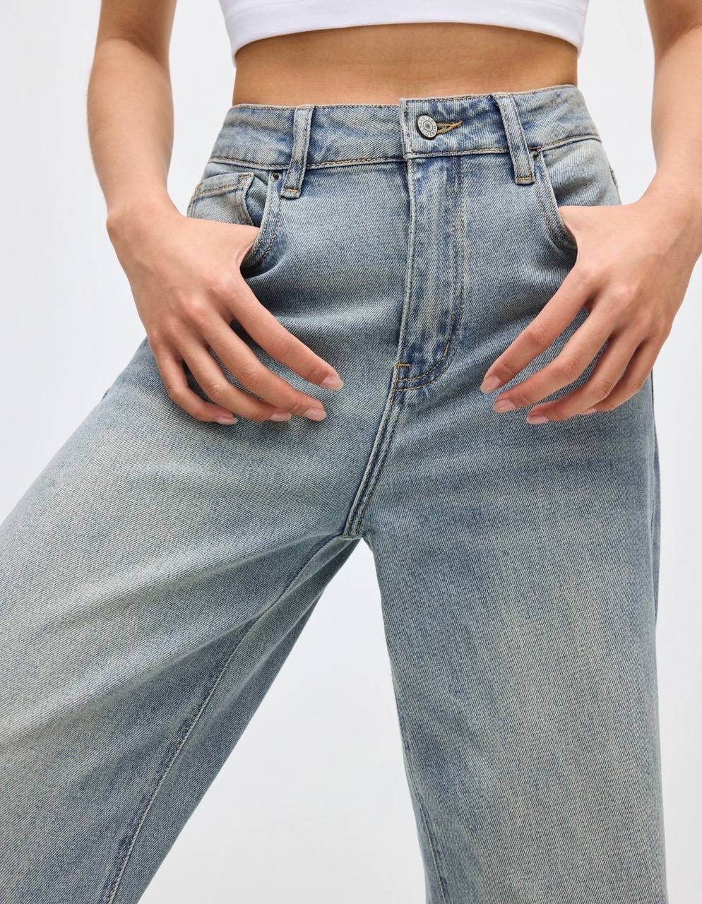 широкие джинсы,джинсы повседневные,прямые джинсы mari с завышенной талией ag jeans синий,женские джинсы,джинсы женские широкие