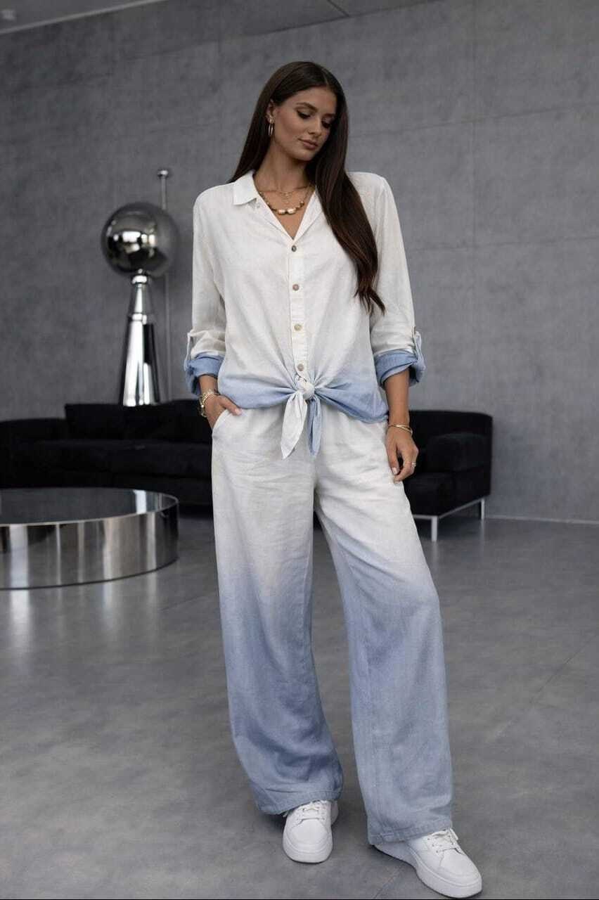 повседневная рубашка,широкие брюки,рубашка модная,брюки классические