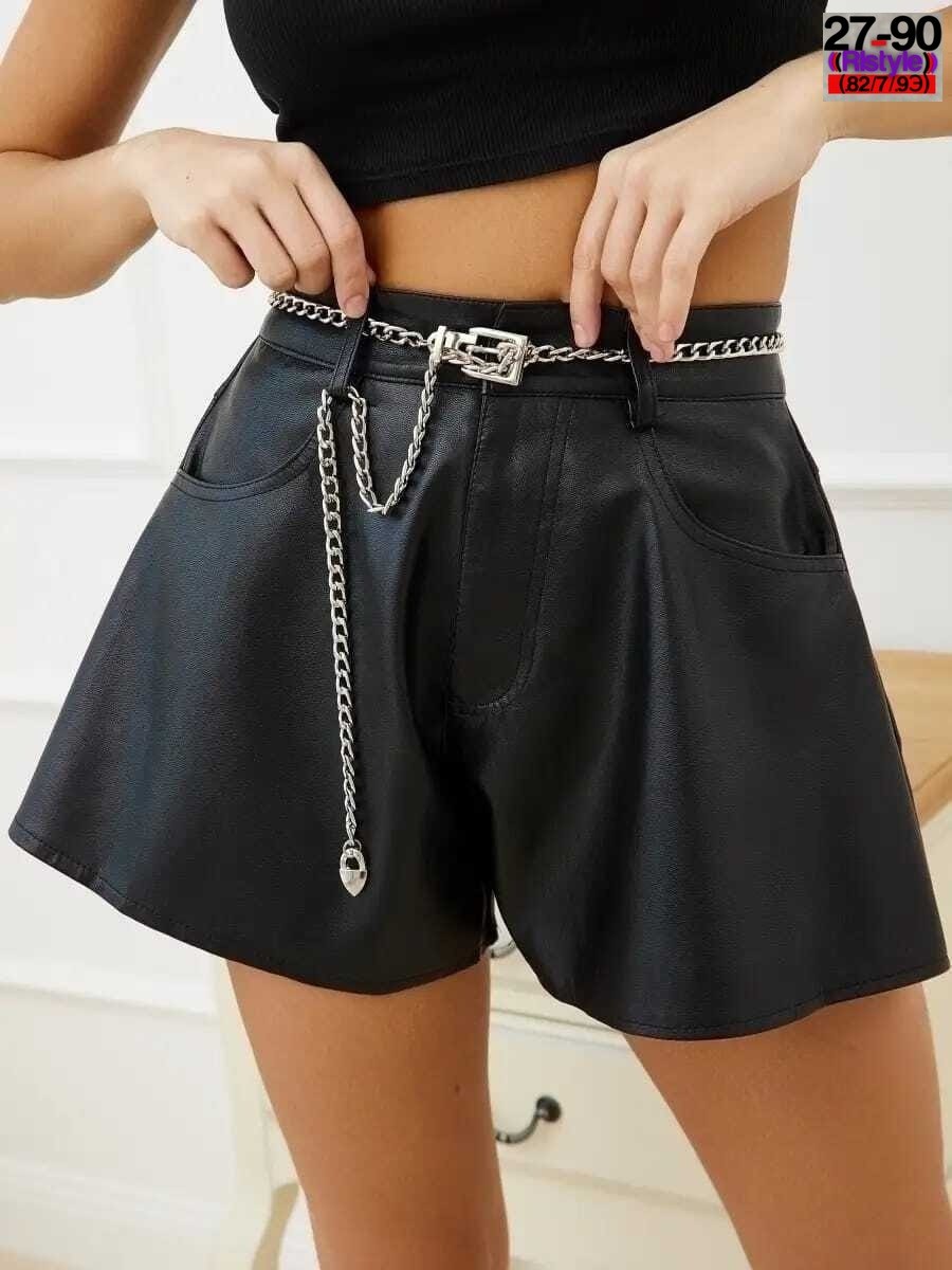 шорты кожаные,женские кожаные шорты,шорты женские бренда maxadorre из экокожи,шорты женские из экокожи,юбка шорты кожаные