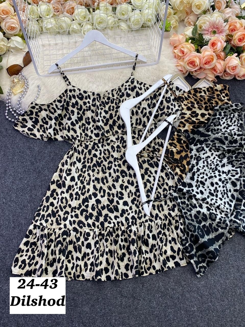 женское шифоновое платье с леопардовым принтом,платье леопардовое,платье с леопардовым принтом,платья,повседневные платья