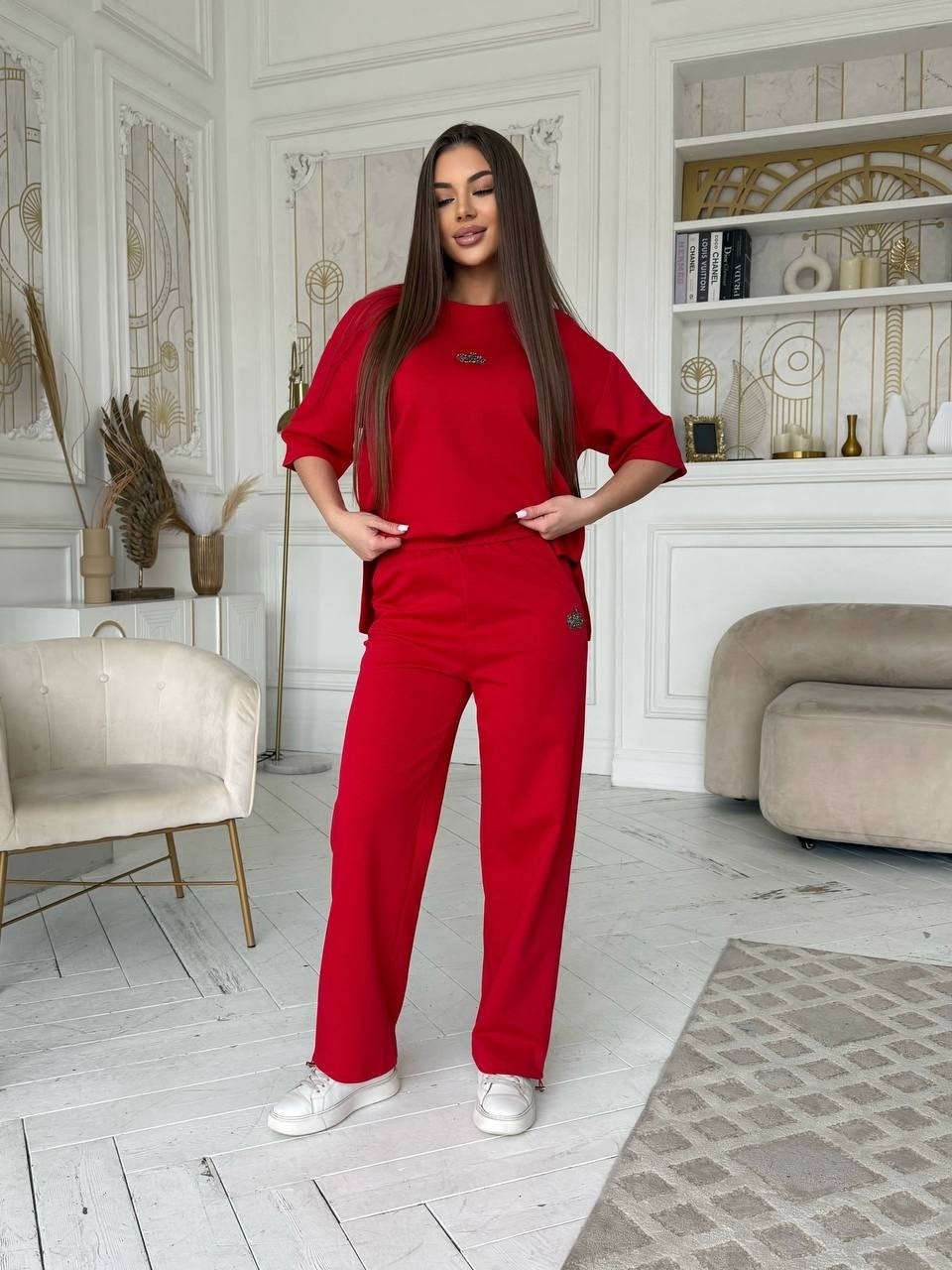 трикотажные костюмы,костюм с брюками,костюм с штанами,костюм бежевый,костюм спортивный повседневный