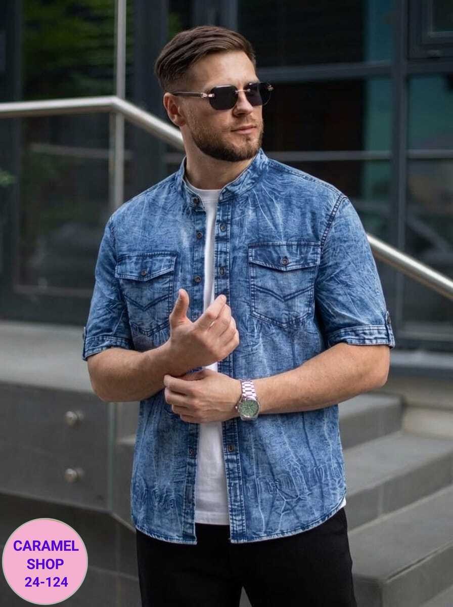 мужская джинсовая рубашка с длинным рукавом,джинсовая рубашка мужская,рубашка джинсовая с длинными рукавами,рубашка с джинсами,мужская повседневная рубашка