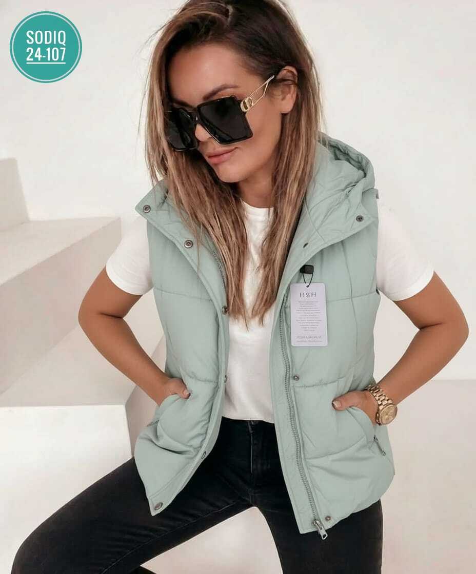 жилетка женская,женский жилет,жилетка,жилетка на синтепоне,жилет утепленная