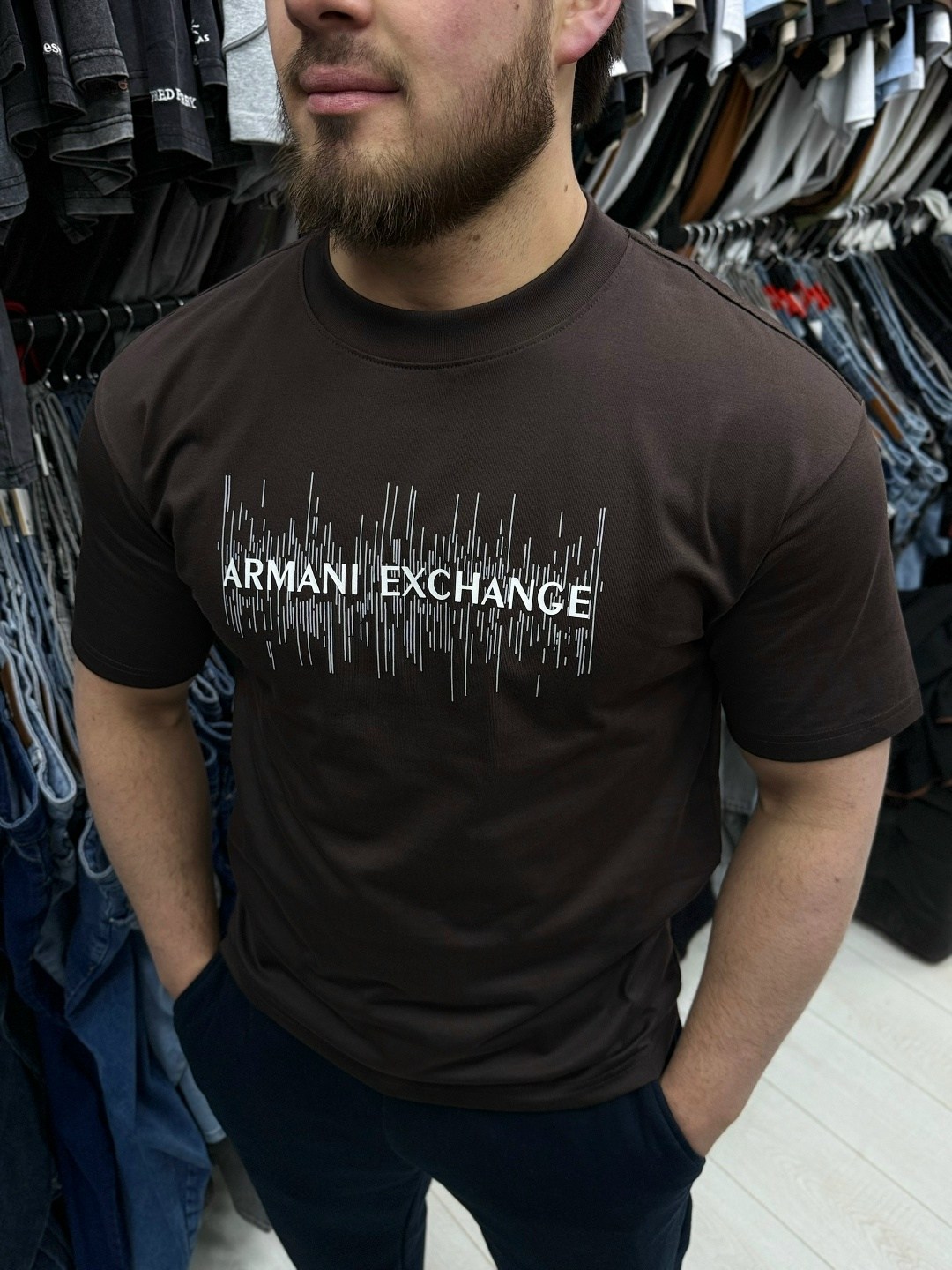 футболка armani exchange,футболки мужские,футболки мужские белые,футболка для мужчин хлопок,футболка мужская armani exchange