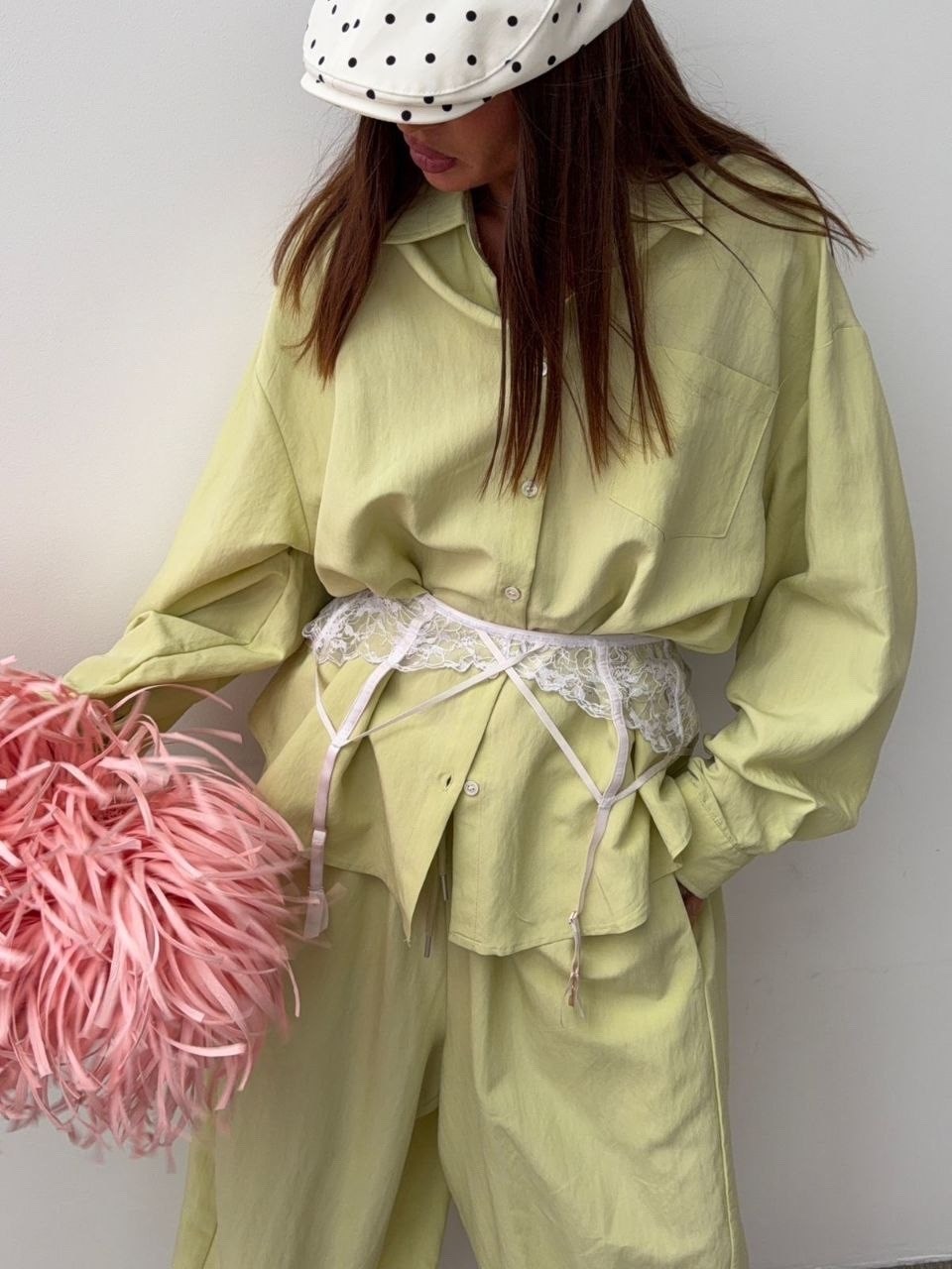 идеальный костюм изо льна рубашка + брюки lemon,идеальный костюм изо льна: рубашка + брюки, lemon - l-xl,льняной костюм,костюм из льна зеленый,костюм изо льна рубашка + брюки lemon