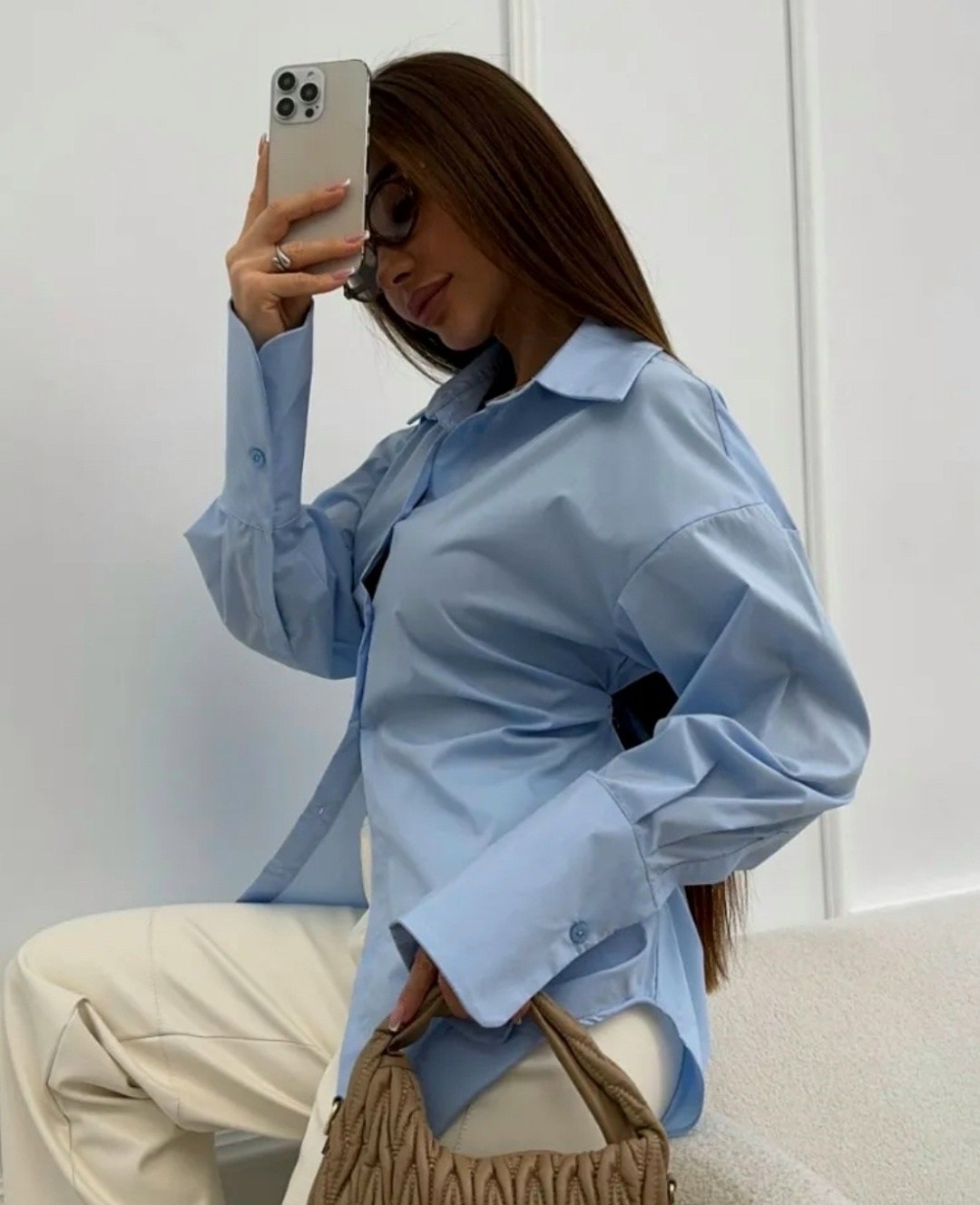 рубашка базовая sl оверсайз 46-48 лимонный,рубашка женская,рубашка желтая,блузка женская,рубашка