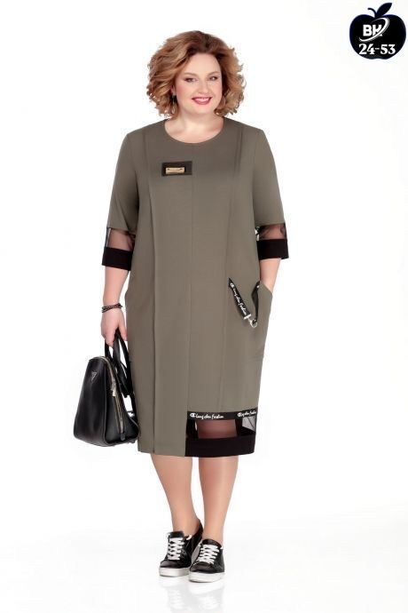 платье для полных женщин,платье michel chic 2073 серый,платье belpodium размер 56 - 66 артикул 7332,платье для полных,платье прямое
