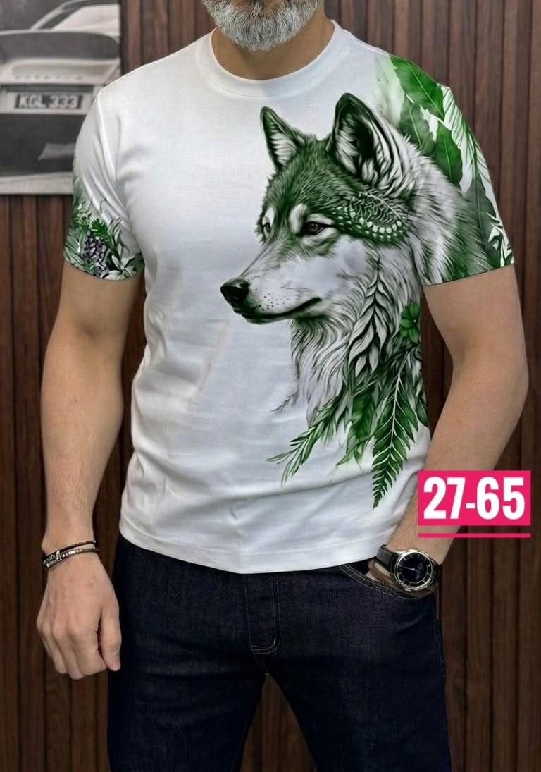 мужская футболка с принтом волка,футболки мужские,футболка с волками,футболки для мужчин,мужская футболка с принтом