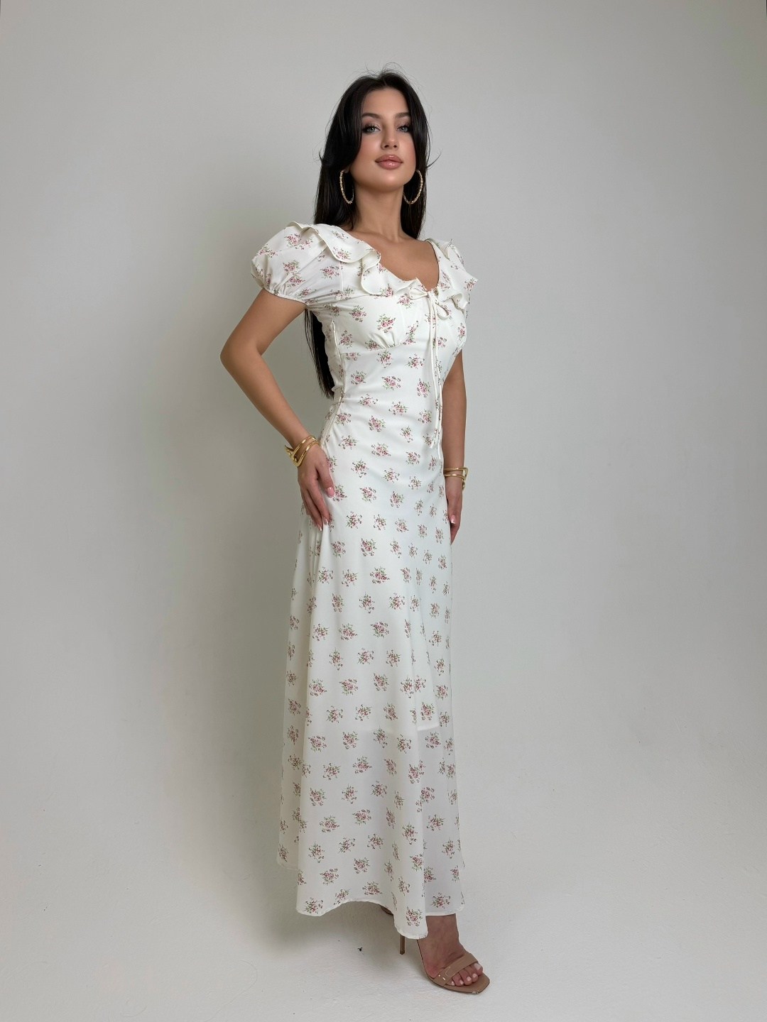 платье из муслина цветочки yusubova.brand,летнее женское платье,платье летнее,повседневные платья,нарядное платье