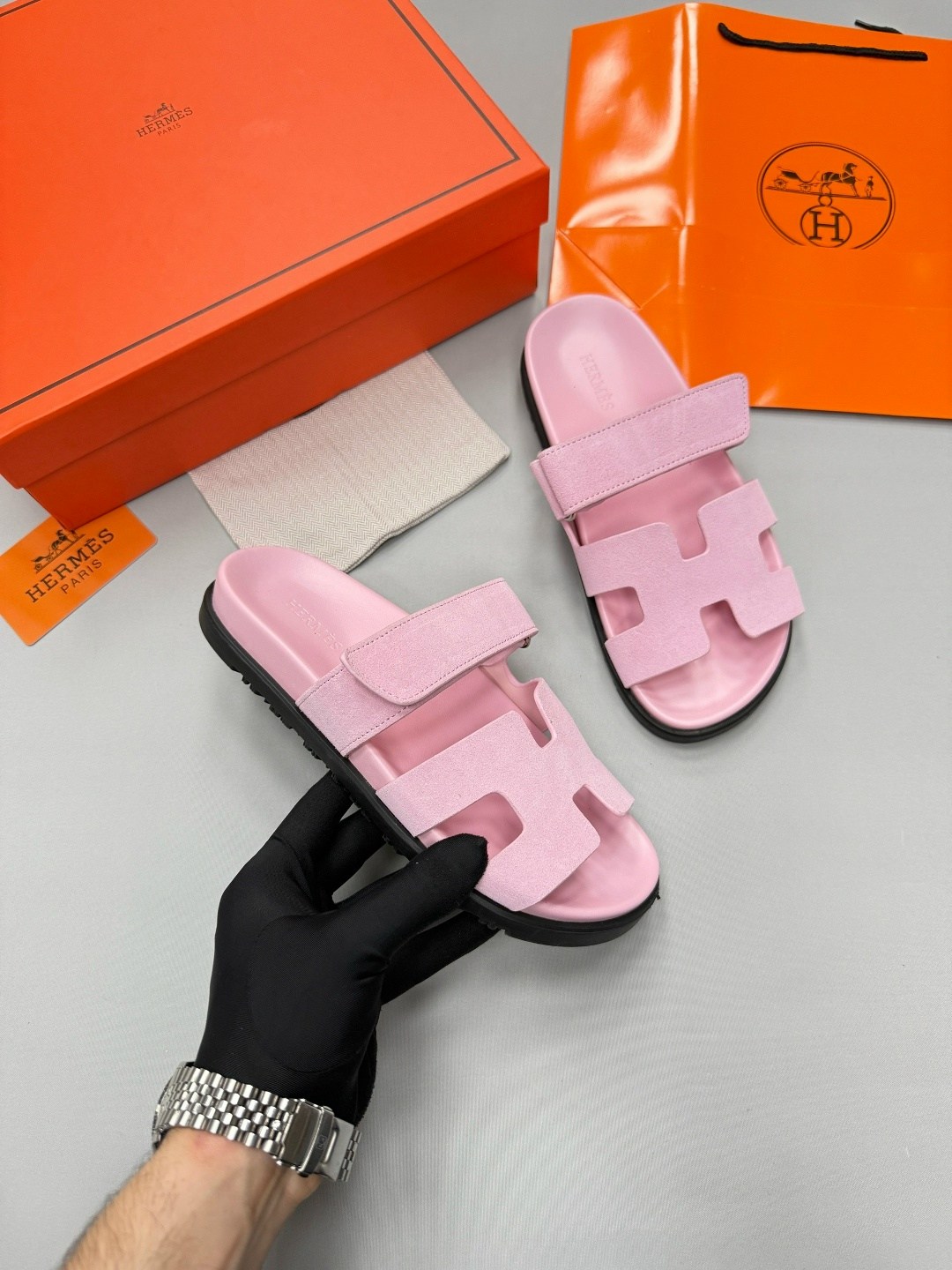 шлепки hermes женские,замшевые шлепанцы hermes,hermes босоножки,шлепки эрмес,шлепанцы hermes