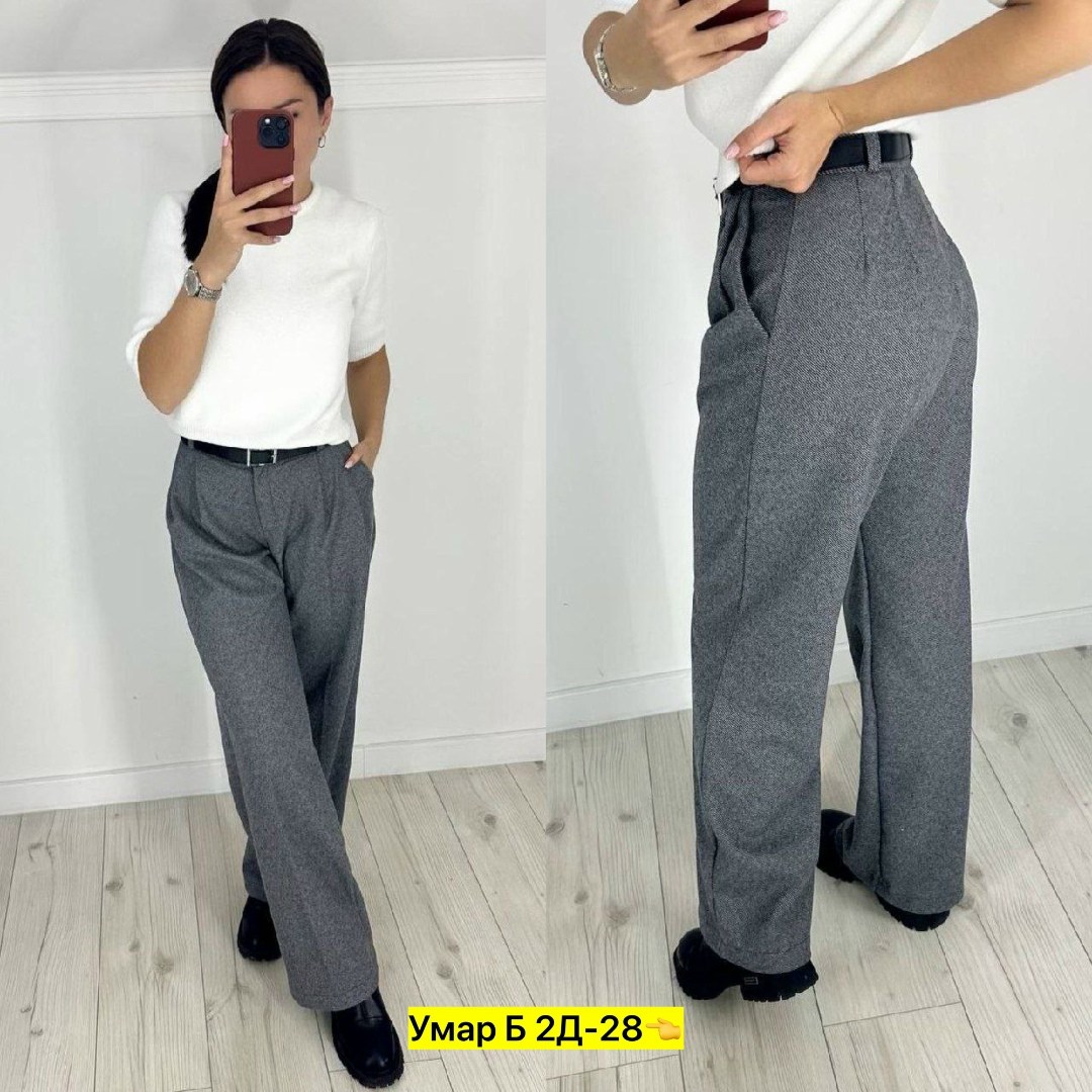 классические брюки,женские брюки,брюки штаны,брюки палаццо kiazo размер 42 серый,широкие брюки