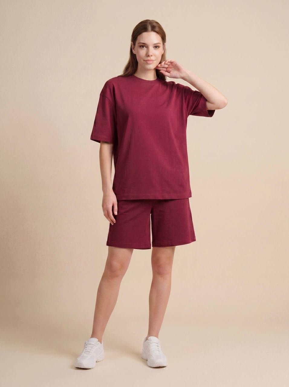 костюм женский,бордовый костюм с шортами женский,костюм женский с шортами,костюм из футера унисекс бордовый,костюм женский из футера