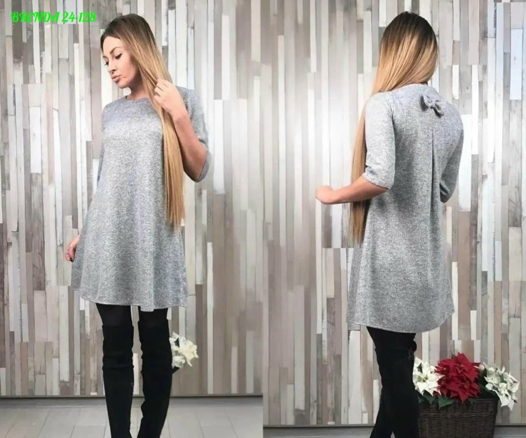 платье свободного кроя,платье из ангоры,трикотажное теплое платье,туника женская,платье ангора