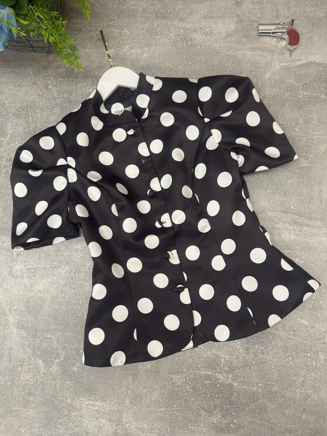 женская блузка,блузка стильная,модная блузка,женская блузка в горошек воротник,белая женская блузка