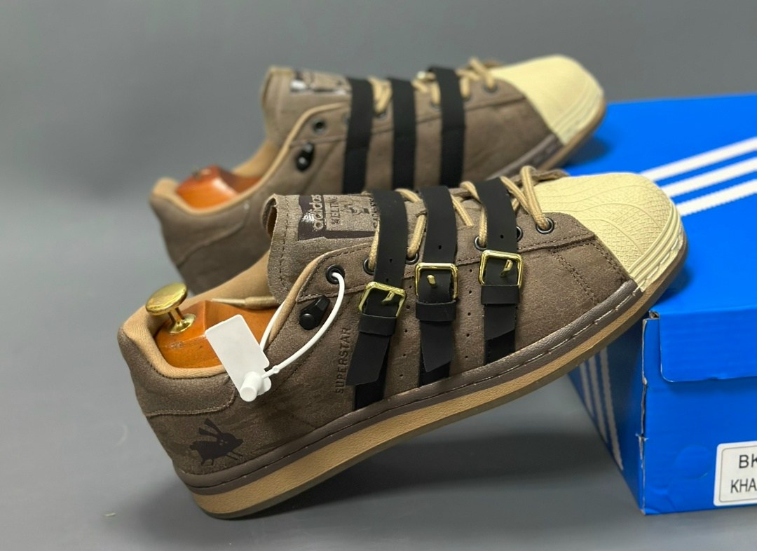 кроссовки adidas superstar,кроссовки adidas superstar rabbit hole brown,,кроссовки melting sadness x originals superstar karoro hole adidas коричневый,кроссовки adidas