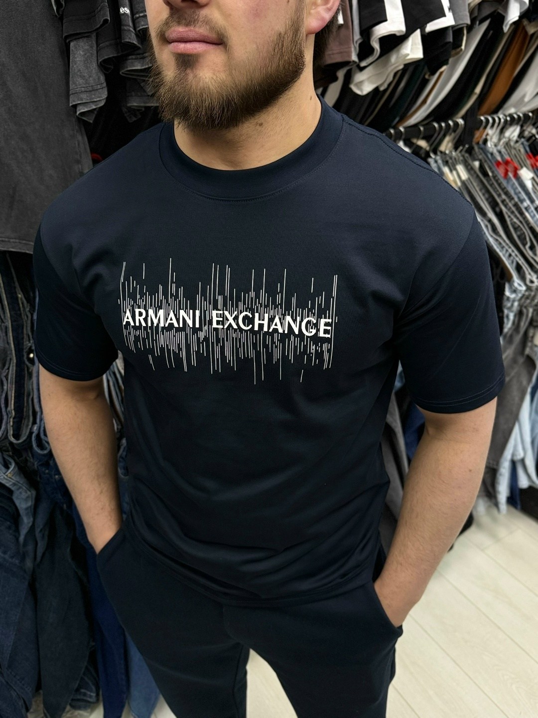 футболка armani exchange,футболки мужские,футболки мужские белые,футболка для мужчин хлопок,футболка мужская armani exchange